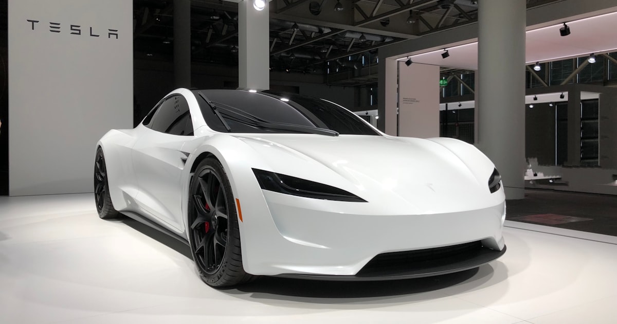 Tesla Model Y on display